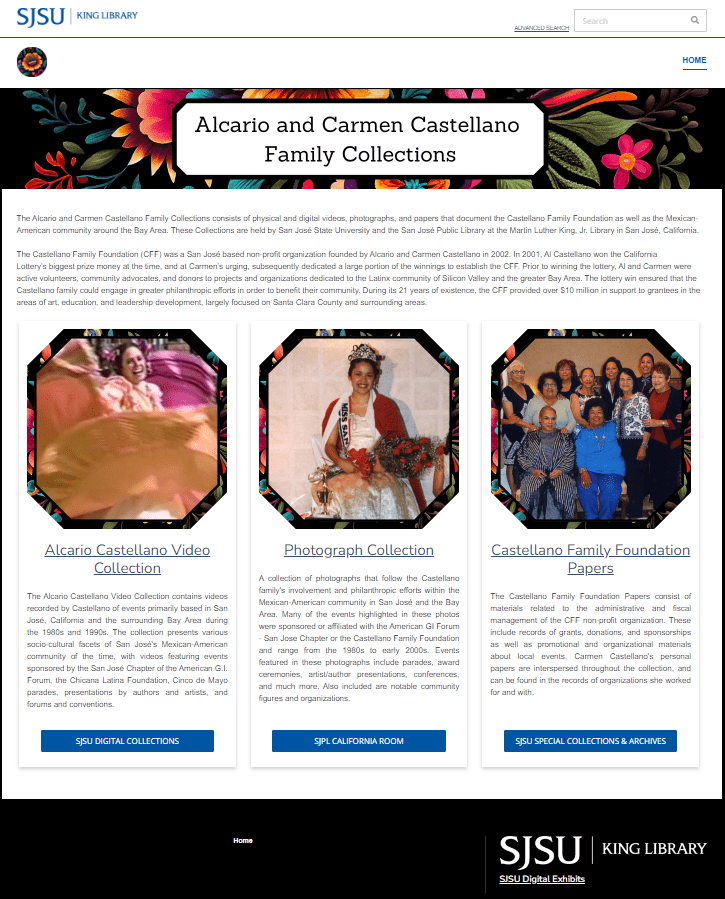 The Alcario and Carmen Castellano Family Collections | San Jose 