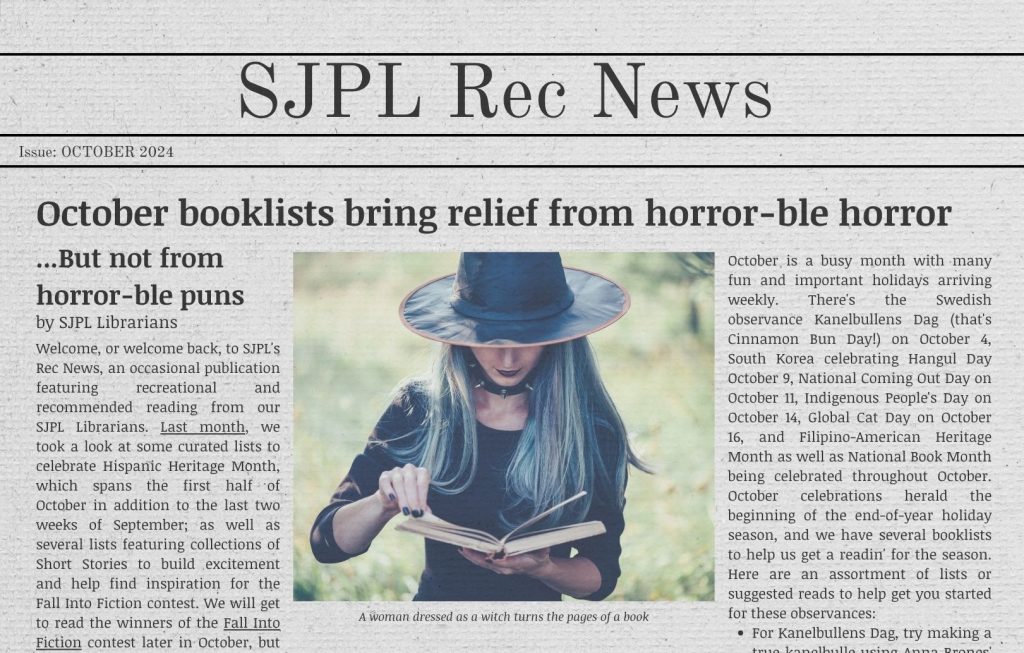 SJPL News October 2024 San Jose Public Library